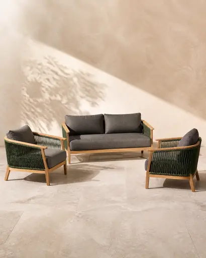 Rope Weave Outdoor Sofa Set